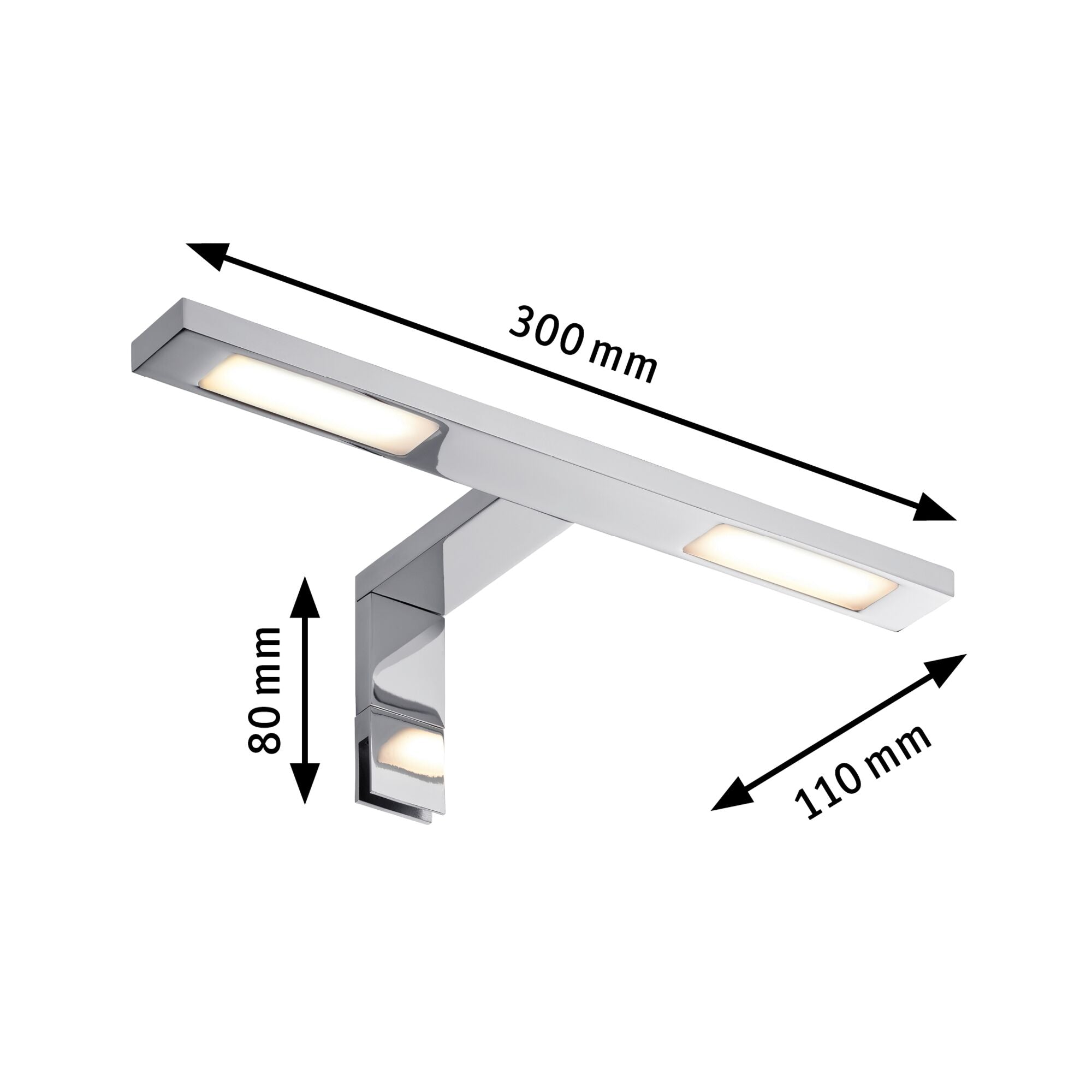 Galeria Hook IP44 2700K 2x280lm 230V 2x3,2W Chrom - Paulmann - 99385