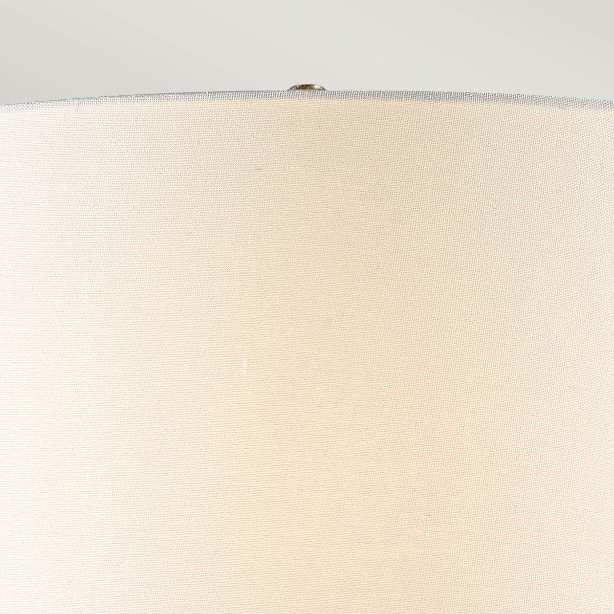 Tischlampe Octavia mit 1 Flamme, Antik-Gold mit cremefarbenem Schirm
