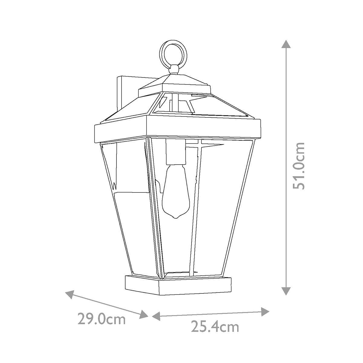 Große Wandlaterne Ravine - Westernbronze - Elsteadlighting - QZ - RAVINE2 - L
