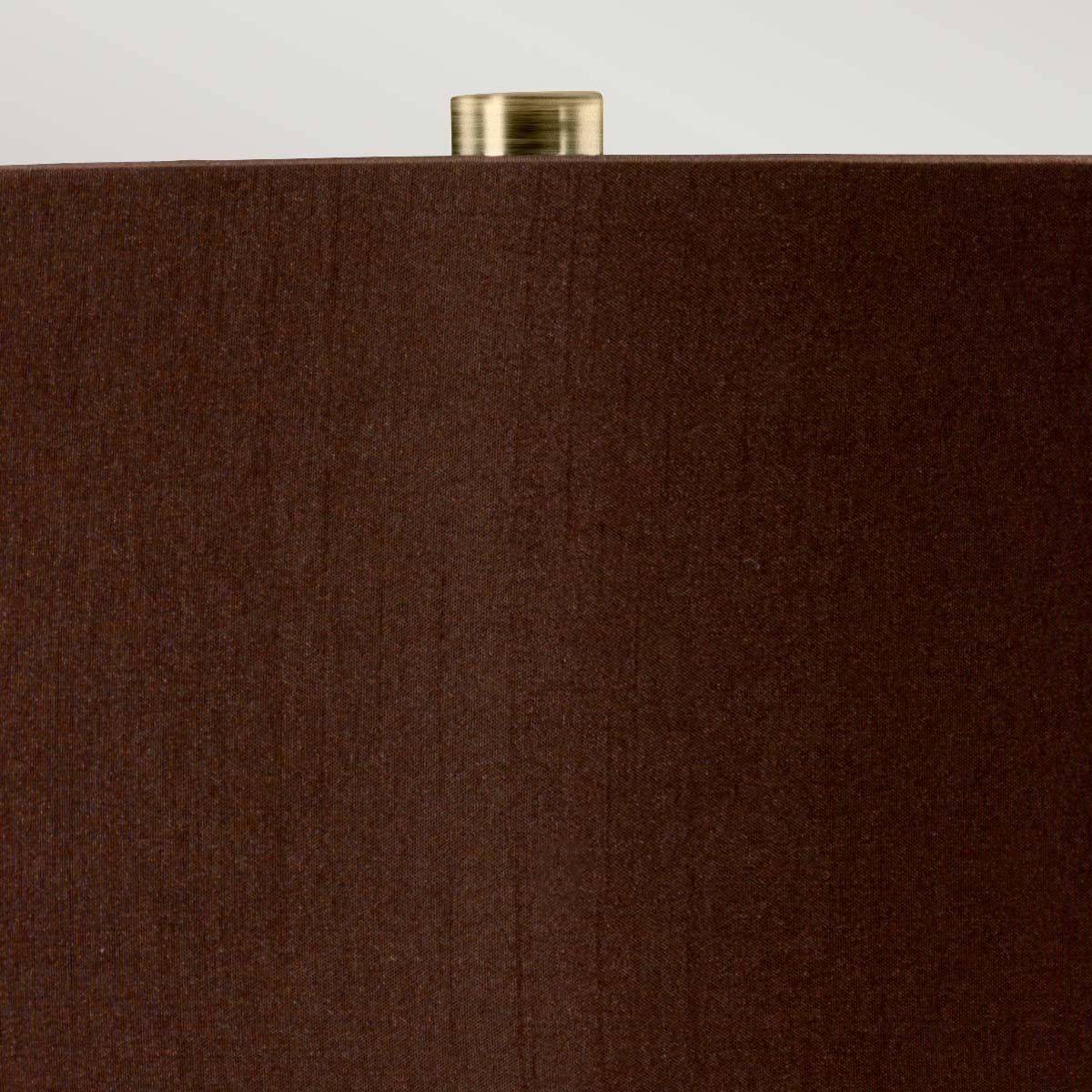 Tischlampe Hammersmith 1-flammig, Taupe mit braunem Schirm