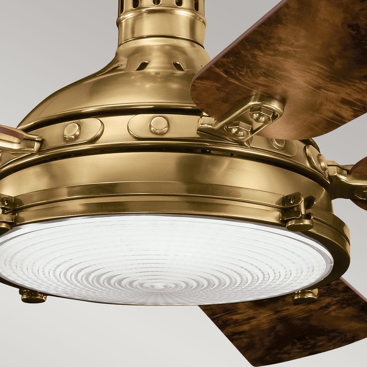 Hatteras Bay - 56 Zoll / 142 cm Ventilator - Brüniertes Antikmessing - Elsteadlighting - KLF - HATTERAS - BAY - 56 - BAB