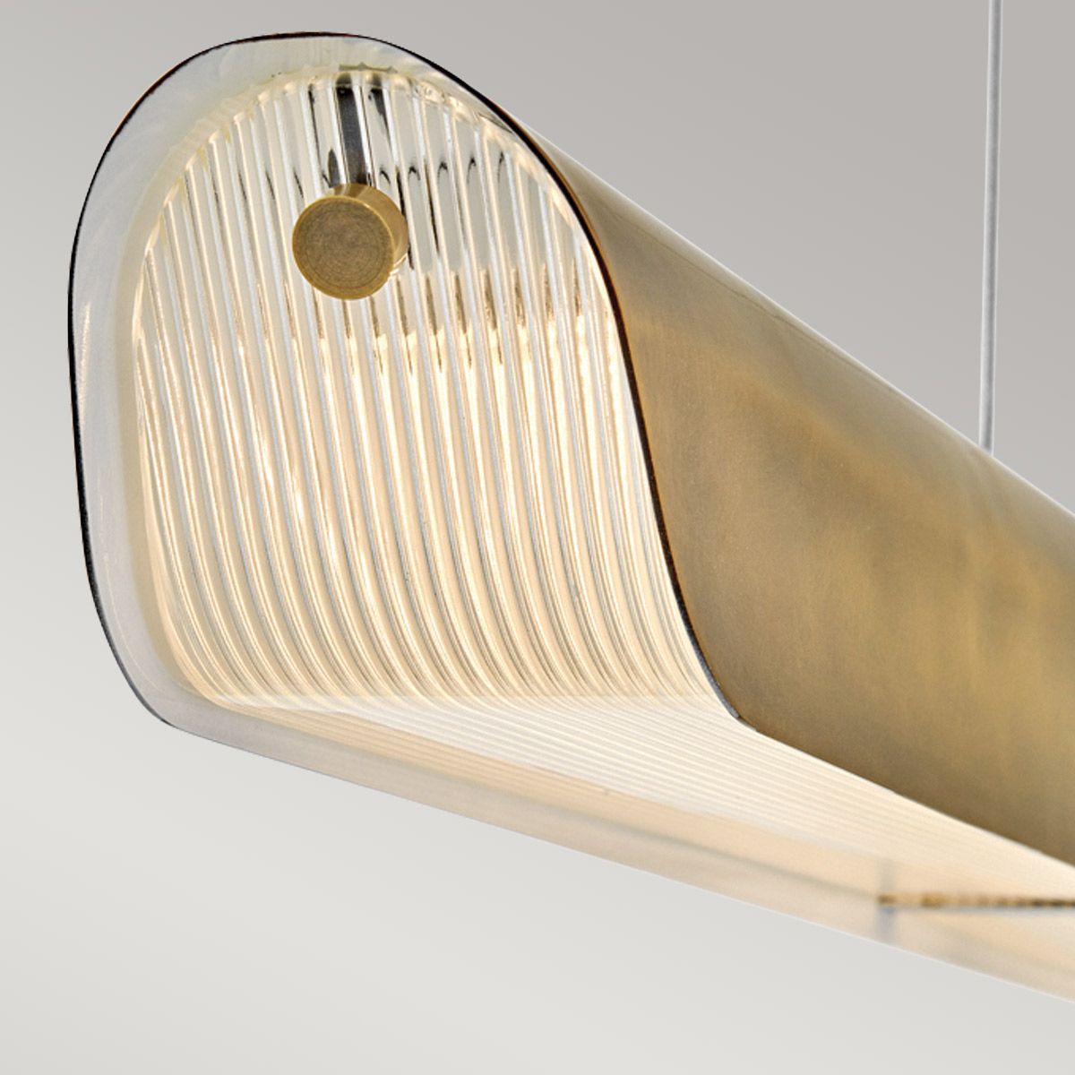 Hinkley Arco lineare LED-Pendelleuchte - Heritage Brass - Elsteadlighting - leuchtengrosshandel24
