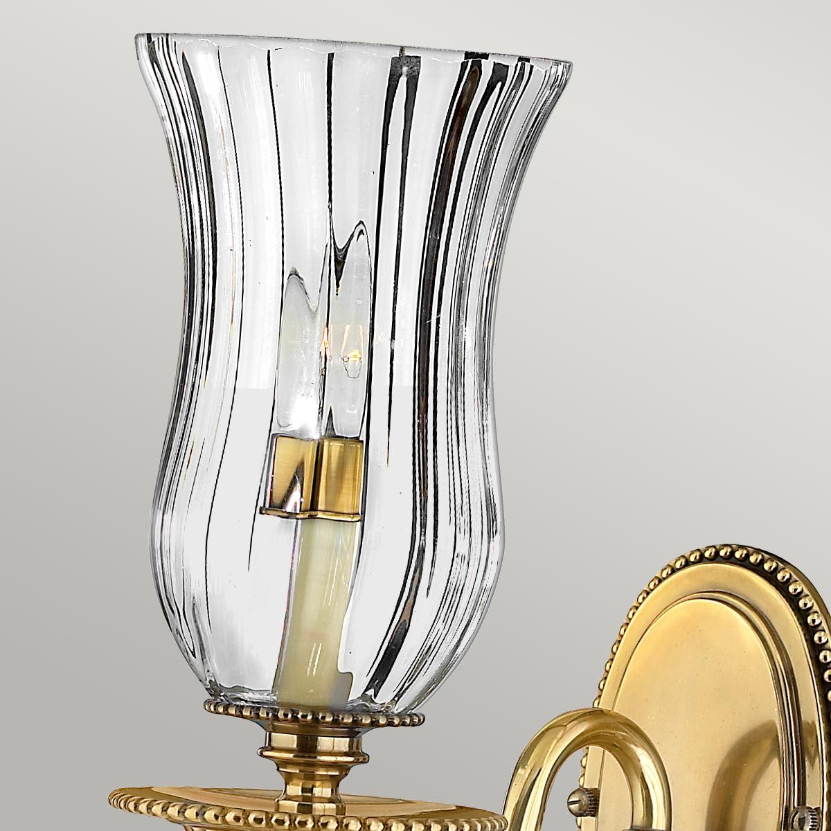 Wandleuchte „Cambridge“ mit 1 Licht, brüniertes Messing