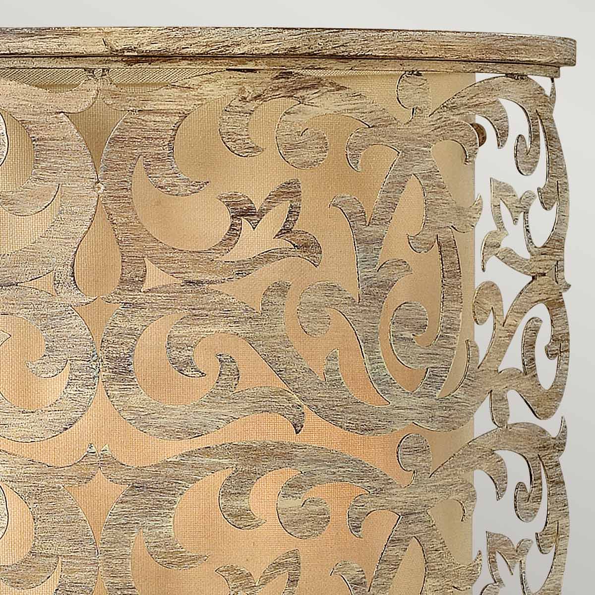 Carabel 2-flammige Wandleuchte - Gebürstetes Champagner