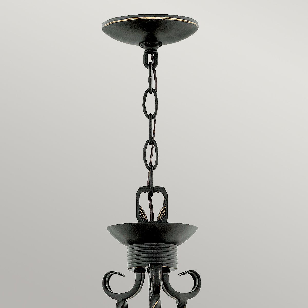 Kronleuchter Casa mit 3 Lichtern, Olde Black