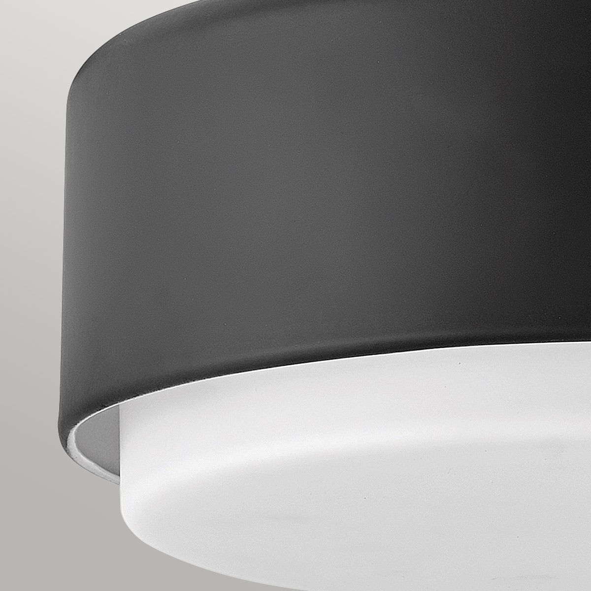 Hinkley Cedric Flush Small Mount - Schwarz - Elsteadlighting - leuchtengrosshandel24