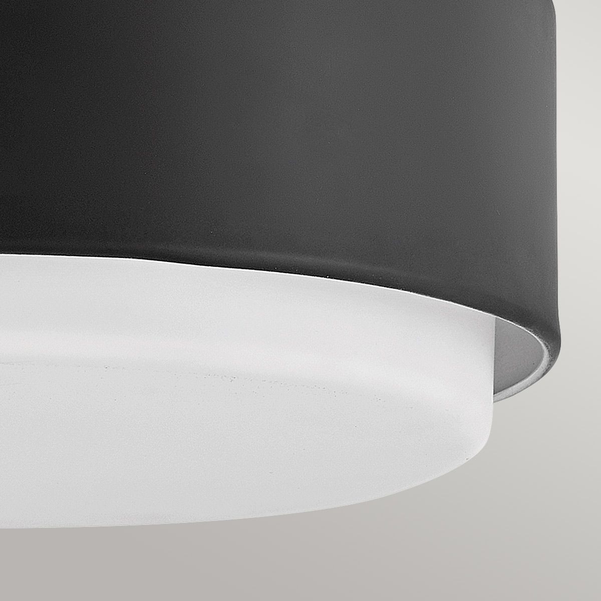 Hinkley Cedric Flush Small Mount - Schwarz - Elsteadlighting - leuchtengrosshandel24