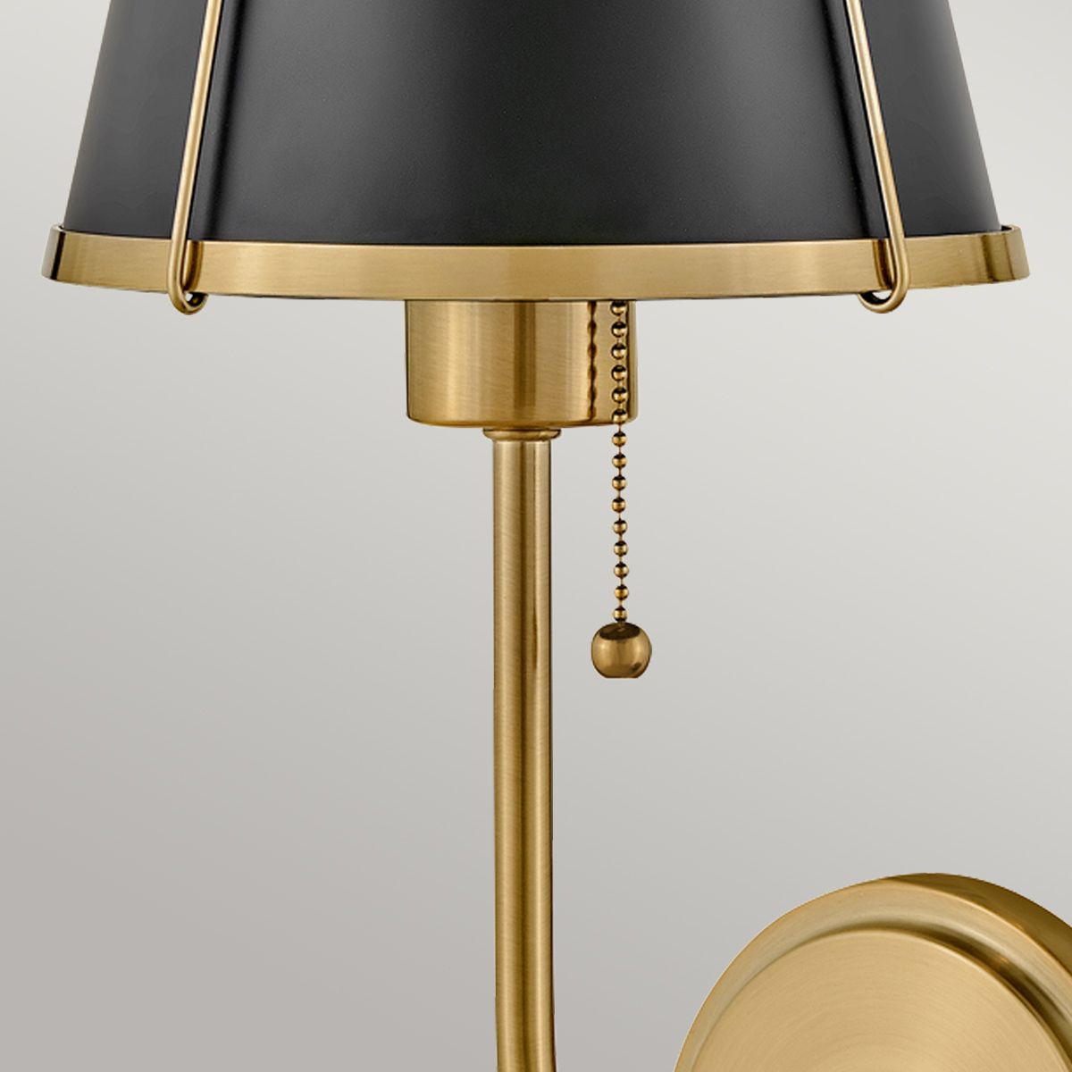 Hinkley Clarke 1 l Wandleuchte mit Zugschalter - - Elsteadlighting - leuchtengrosshandel24