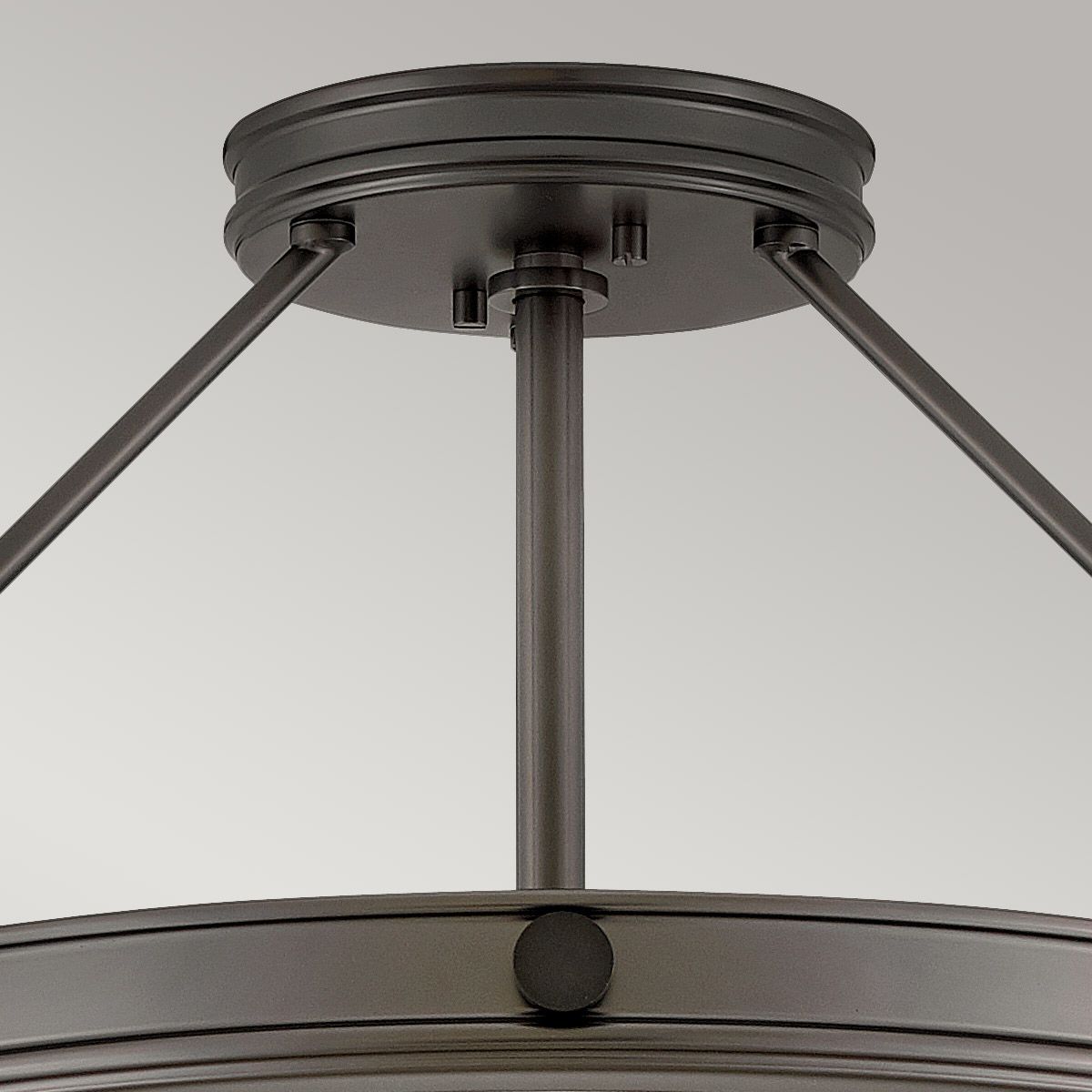 Collier 4-flammig, mittel, halbbündig - Schwarz - Elsteadlighting - leuchtengrosshandel24