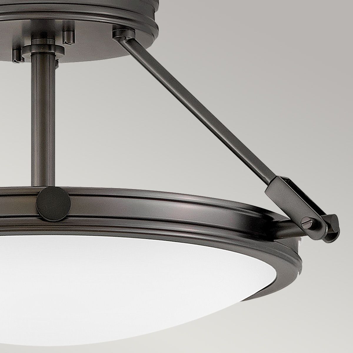 Collier 3-flammig, klein, halbbündig, Schwarzoxid - Elsteadlighting - leuchtengrosshandel24