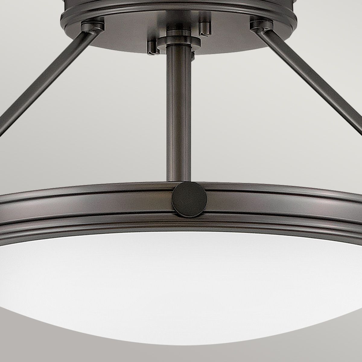 Collier 3-flammig, klein, halbbündig, Schwarzoxid - Elsteadlighting - leuchtengrosshandel24