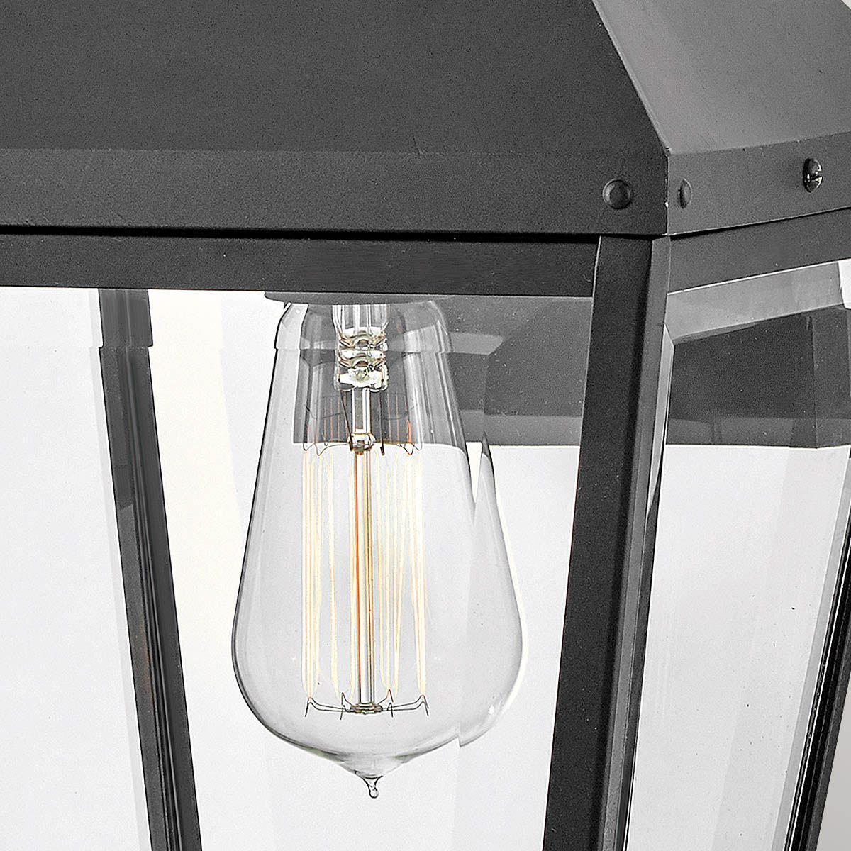Hinkley Dawson 1 lt Outdoor Medium Wall Lantern - Black with Burnished Bronze accent - Elsteadlighting - leuchtengrosshandel24