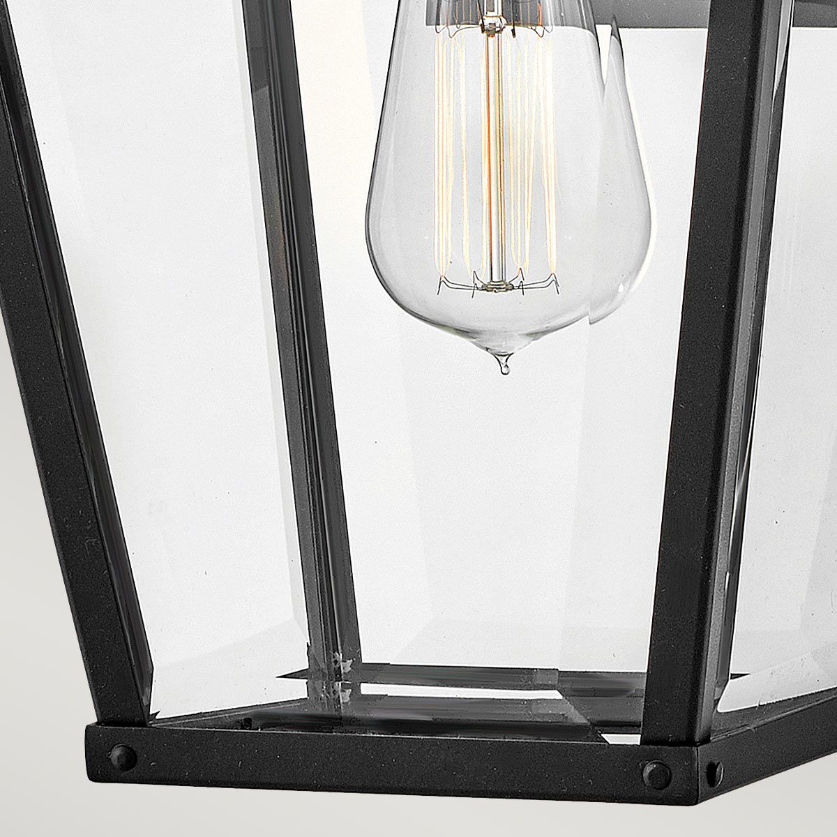 Hinkley Dawson 1 lt Outdoor Medium Wall Lantern - Black with Burnished Bronze accent - Elsteadlighting - leuchtengrosshandel24