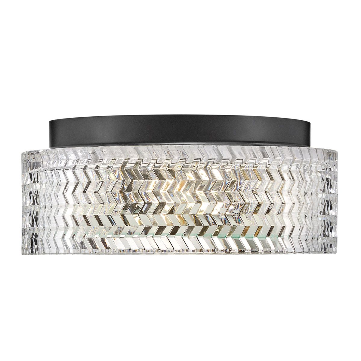Hinkley Elle 2-flammige kleine Deckenleuchte – Schwarz - Elsteadlighting - leuchtengrosshandel24