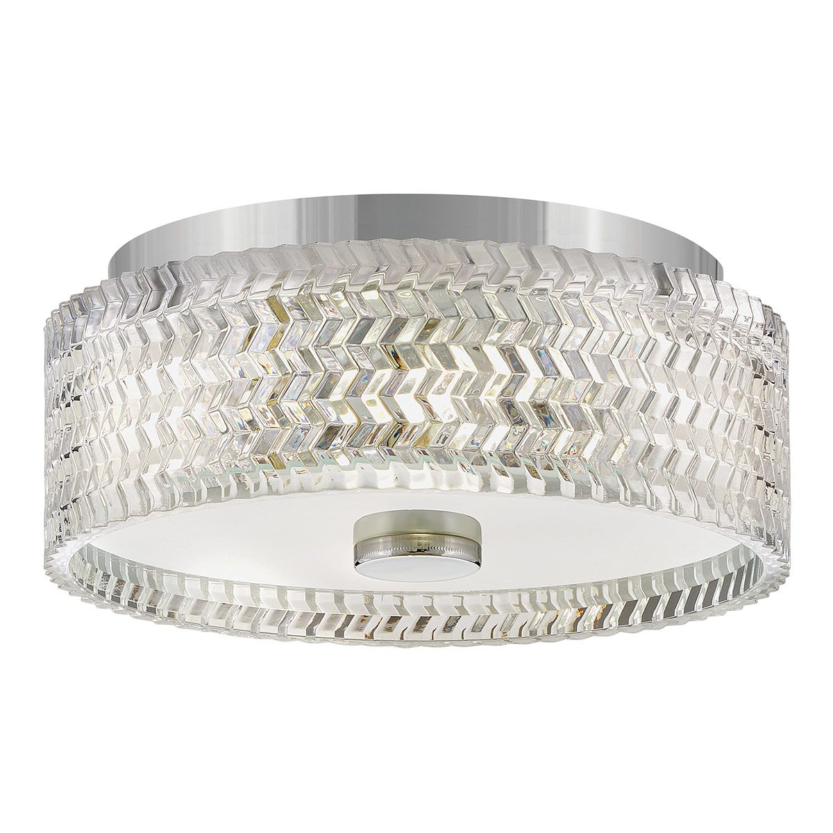 Hinkley Elle 2-flammige kleine Deckenleuchte – Chrom - Elsteadlighting - leuchtengrosshandel24