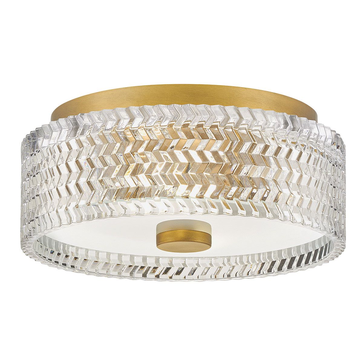 Hinkley Elle 2-flammige kleine Deckenleuchte – Heritage-Messing - Elsteadlighting - leuchtengrosshandel24