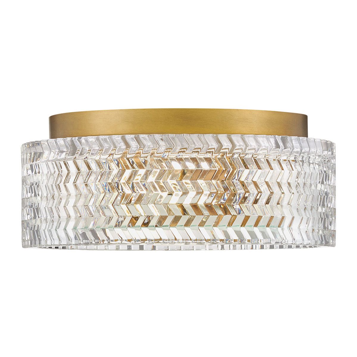 Hinkley Elle 2-flammige kleine Deckenleuchte – Heritage-Messing - Elsteadlighting - leuchtengrosshandel24