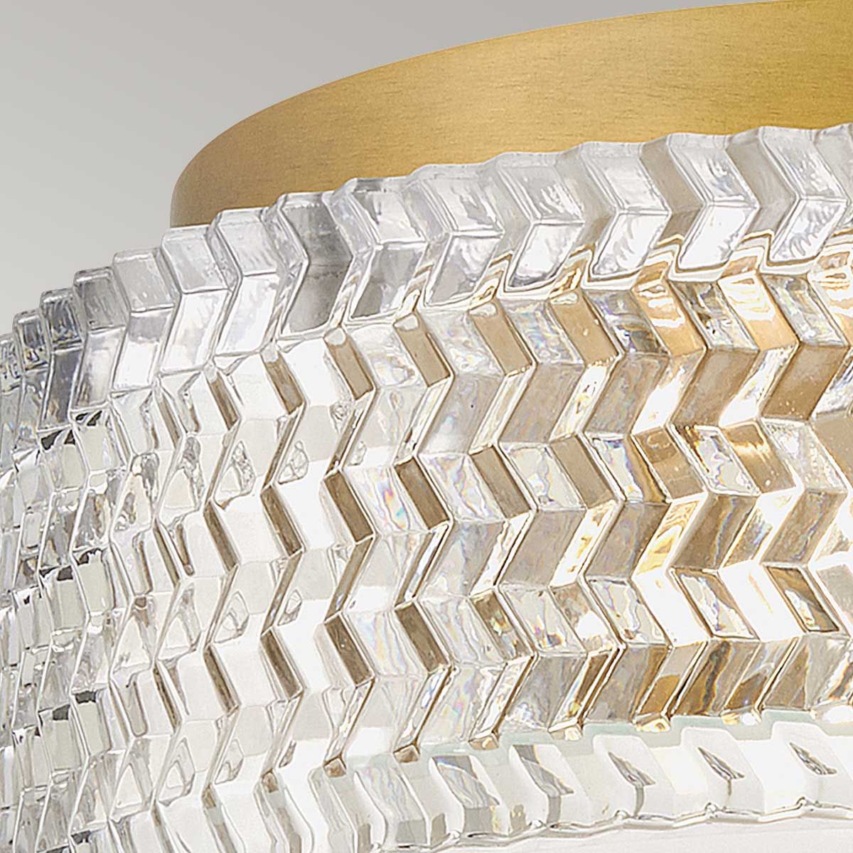 Hinkley Elle 2-flammige kleine Deckenleuchte – Heritage-Messing - Elsteadlighting - leuchtengrosshandel24