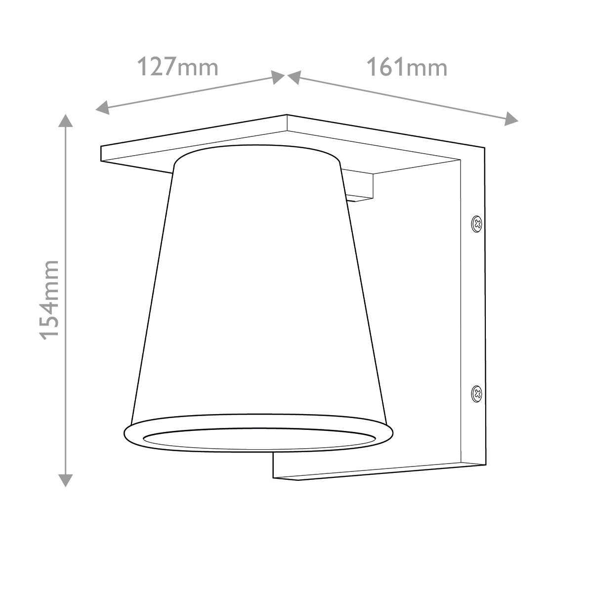 Hinkley Coastal Kleine Wandlaterne - Strukturiertes Schwarz - Elsteadlighting - leuchtengrosshandel24