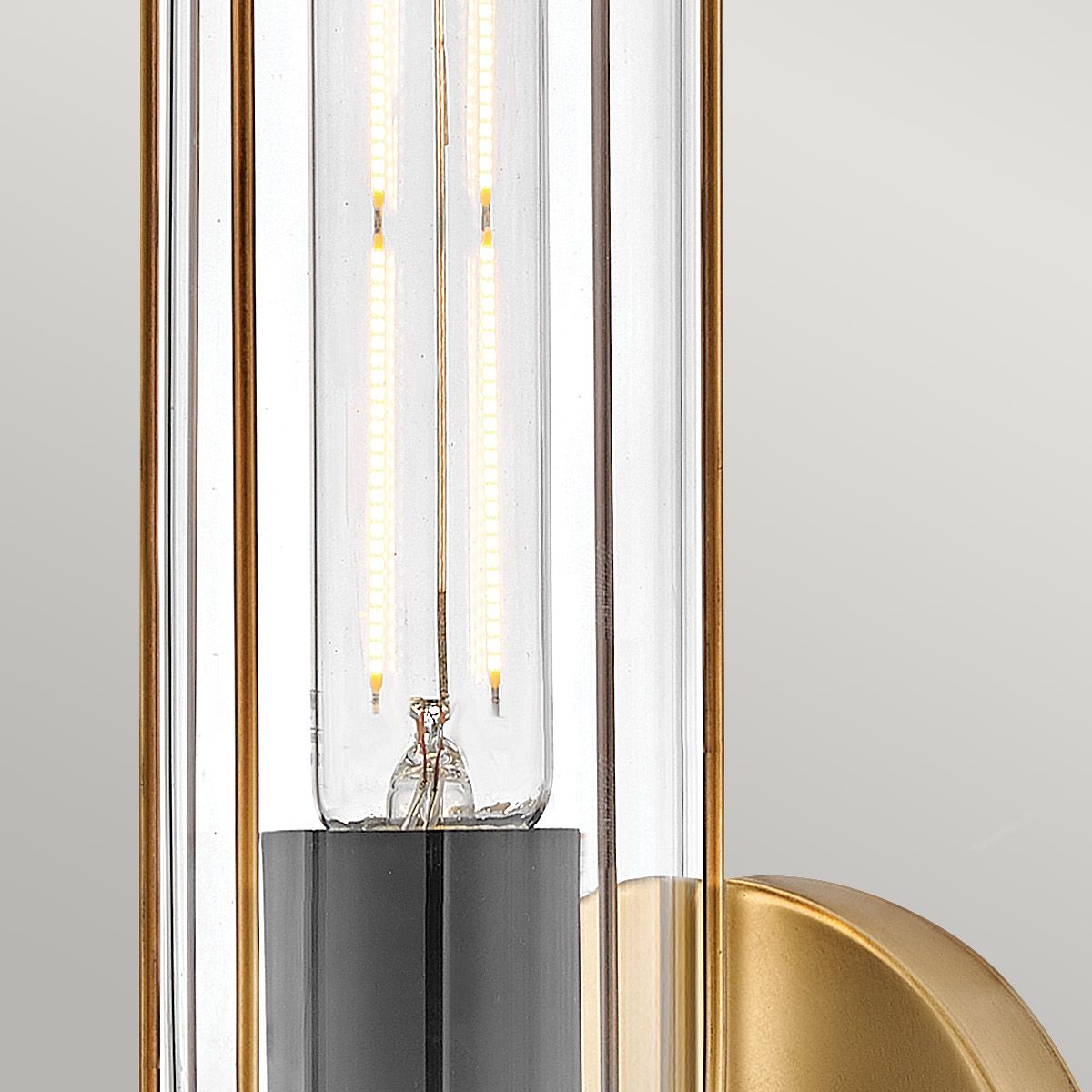 Masthead 1lt Wandleuchte - Heritage Messing & Schwarz