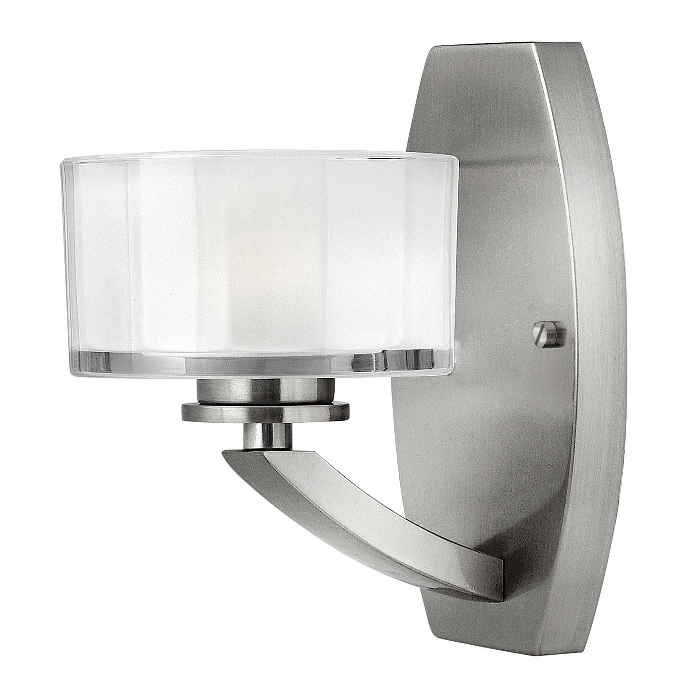 Meridian 1-flammige Wandleuchte - Gebürstetes Nickel