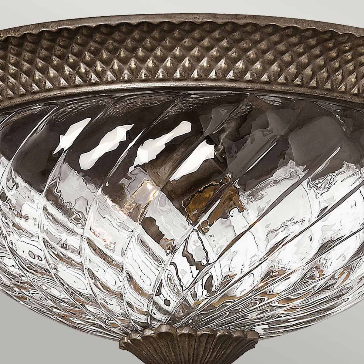 Plantation 3-flammige, große Deckenleuchte - Perlbronze