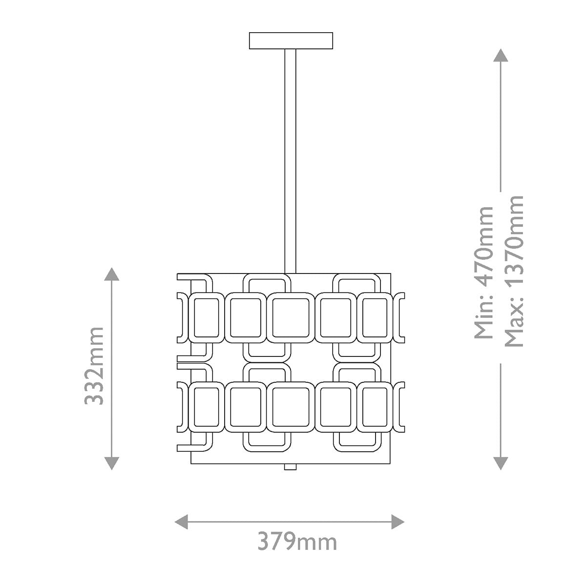 Sabina 3-Light Pendant Lamp