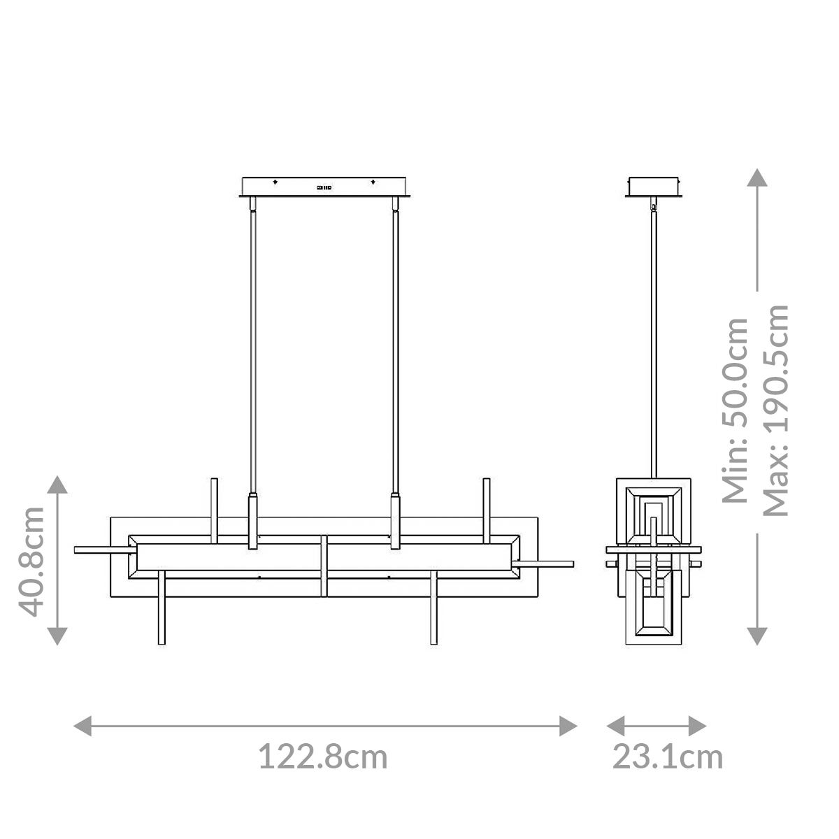 Inizio Lineare Pendelleuchte Mittel - Eurofase - QN - INIZIO - LP - M - BG