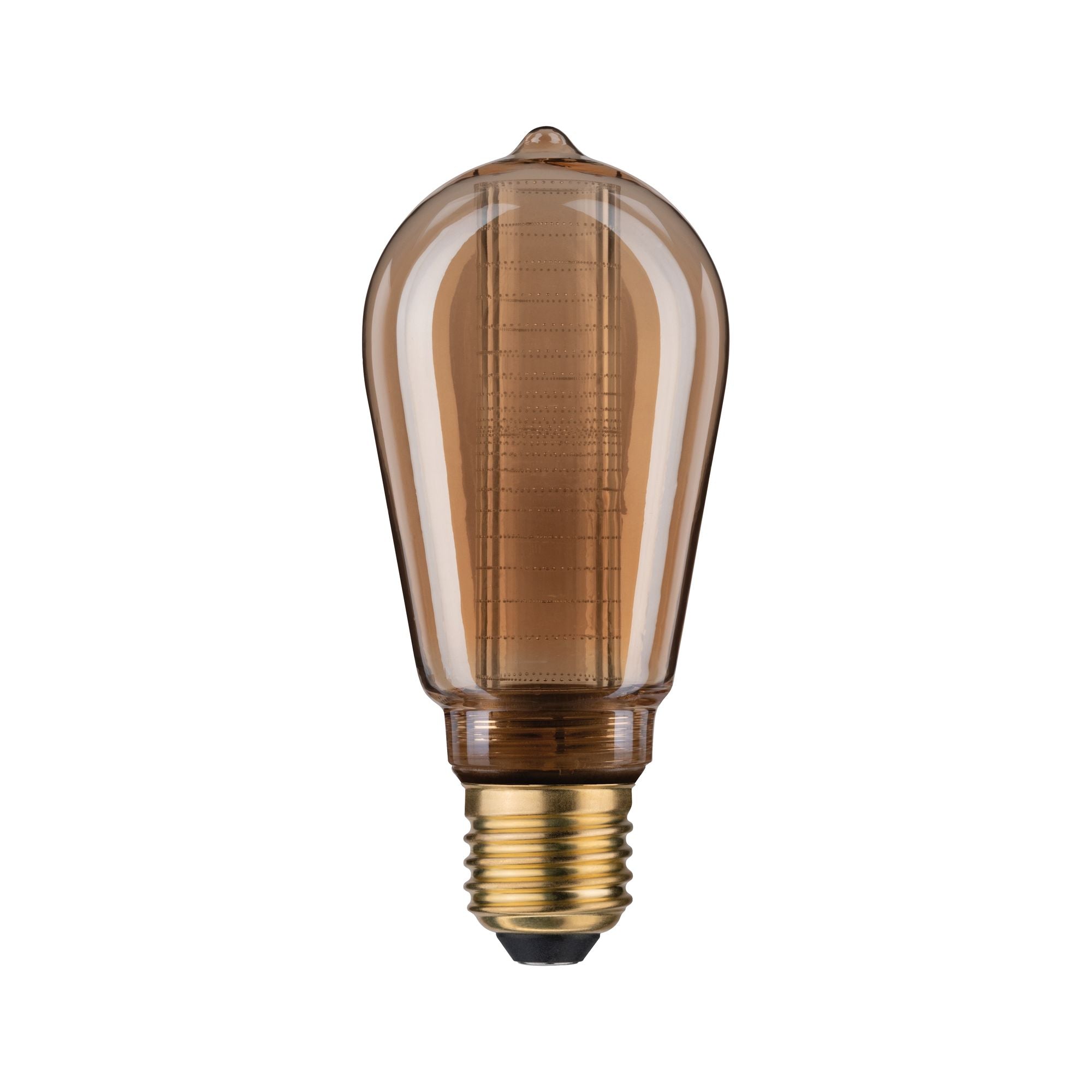 Inner Glow Edition LED Kolben Innenkolben Ringmuster E27 230V 120lm 3,6W 1800K dimmbar Gold - Paulmann - 28830