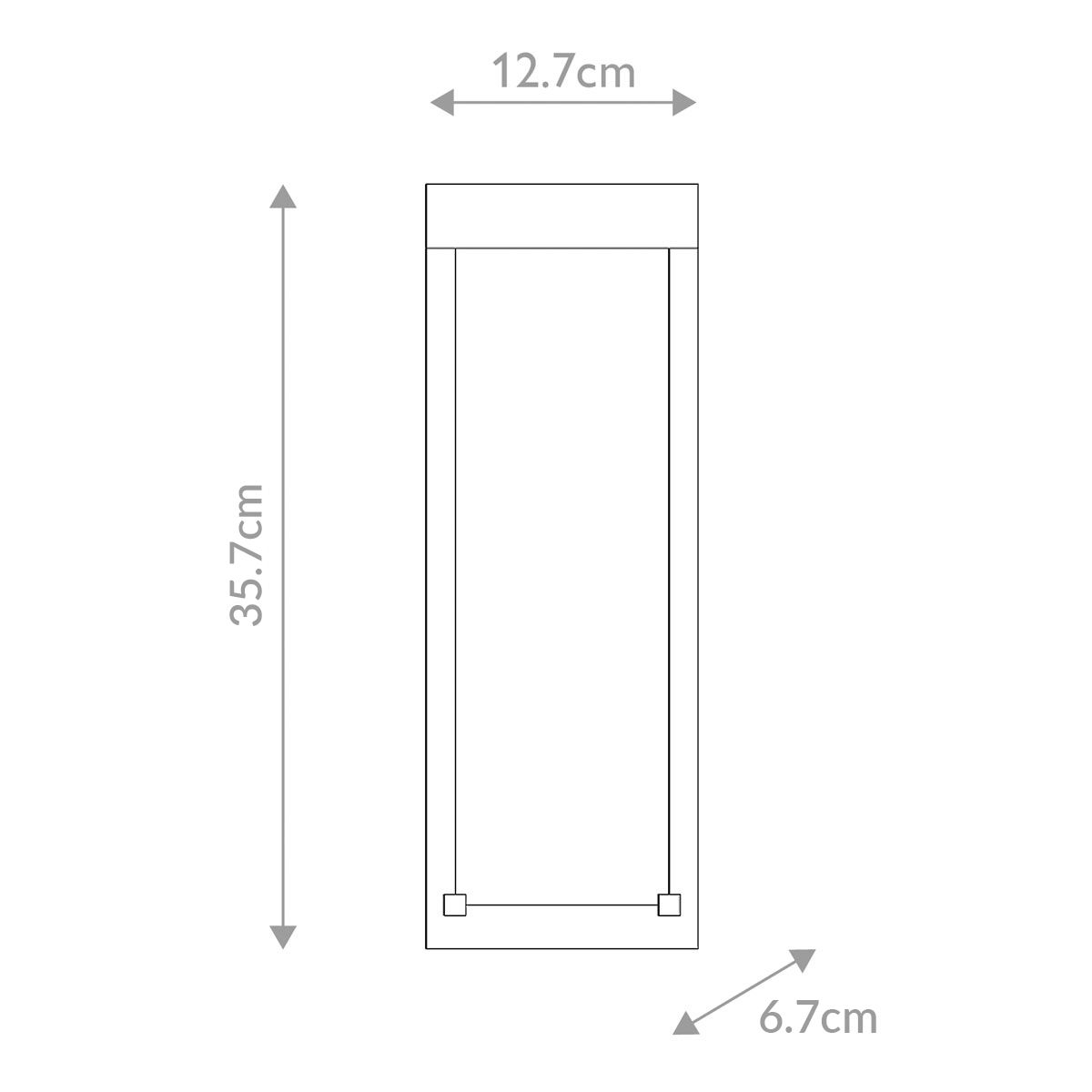 Kabo Outdoor - Wandleuchte Klein - Eurofase - QN - KABO - S - BK