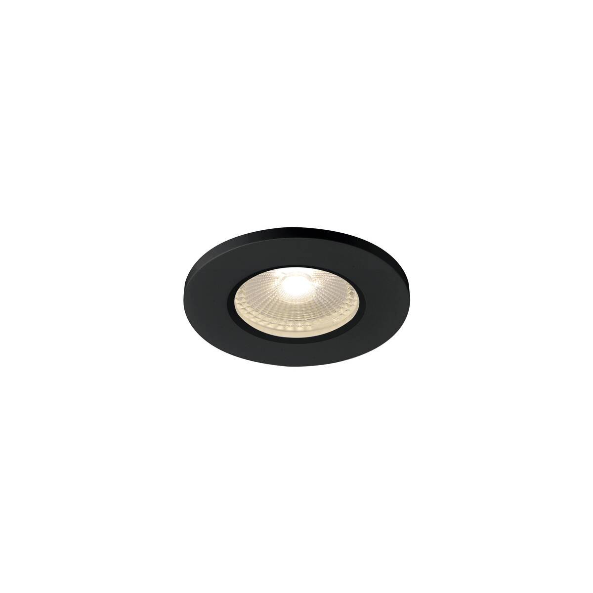 KAMUELA ECO Deckeneinbauleuchte, LED, 3000 K, schwarz, 38°, dimmbar, IP65, - SLV - 1001015