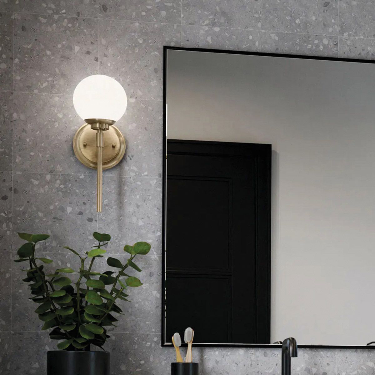 Benno 1 l Wandleuchte - Champagnerbronze - Elsteadlighting - leuchtengrosshandel24