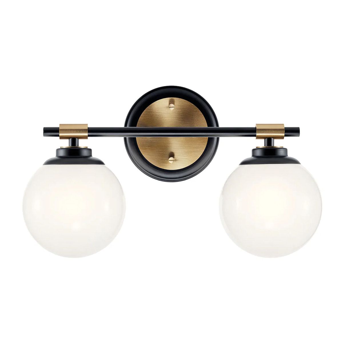 Benno 2 l Wandleuchte - Schwarz & Champagnerbronze - Elsteadlighting - leuchtengrosshandel24