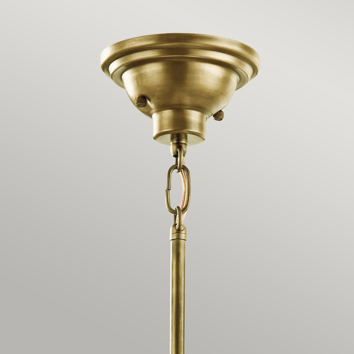 Cobson 1-flammige Mini-Pendelleuchte - Natürliches Messing
