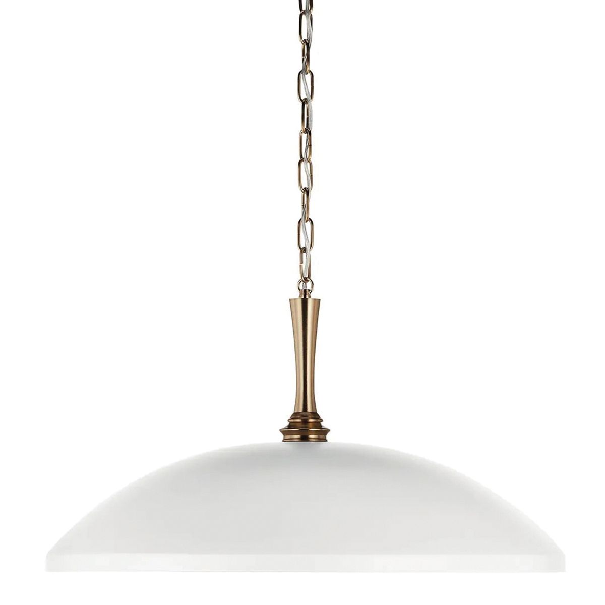Kichler Delarosa 1 lt Deckenpendelleuchte – Weiß und Champagnerbronze - Elsteadlighting - leuchtengrosshandel24