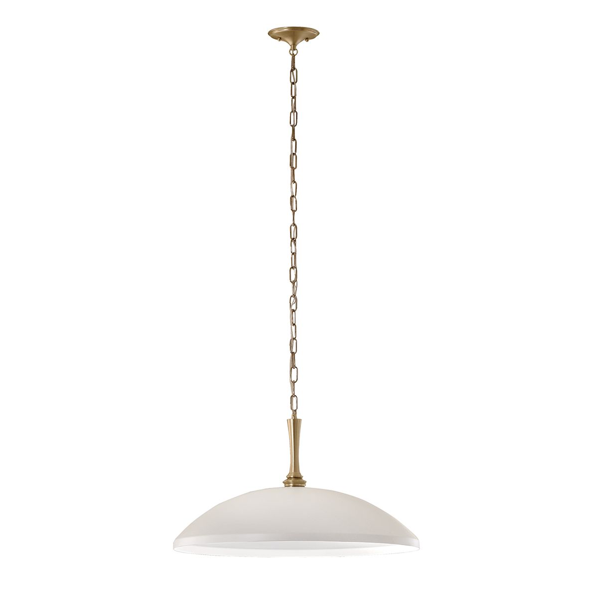 Kichler Delarosa 1 lt Deckenpendelleuchte – Weiß und Champagnerbronze - Elsteadlighting - leuchtengrosshandel24