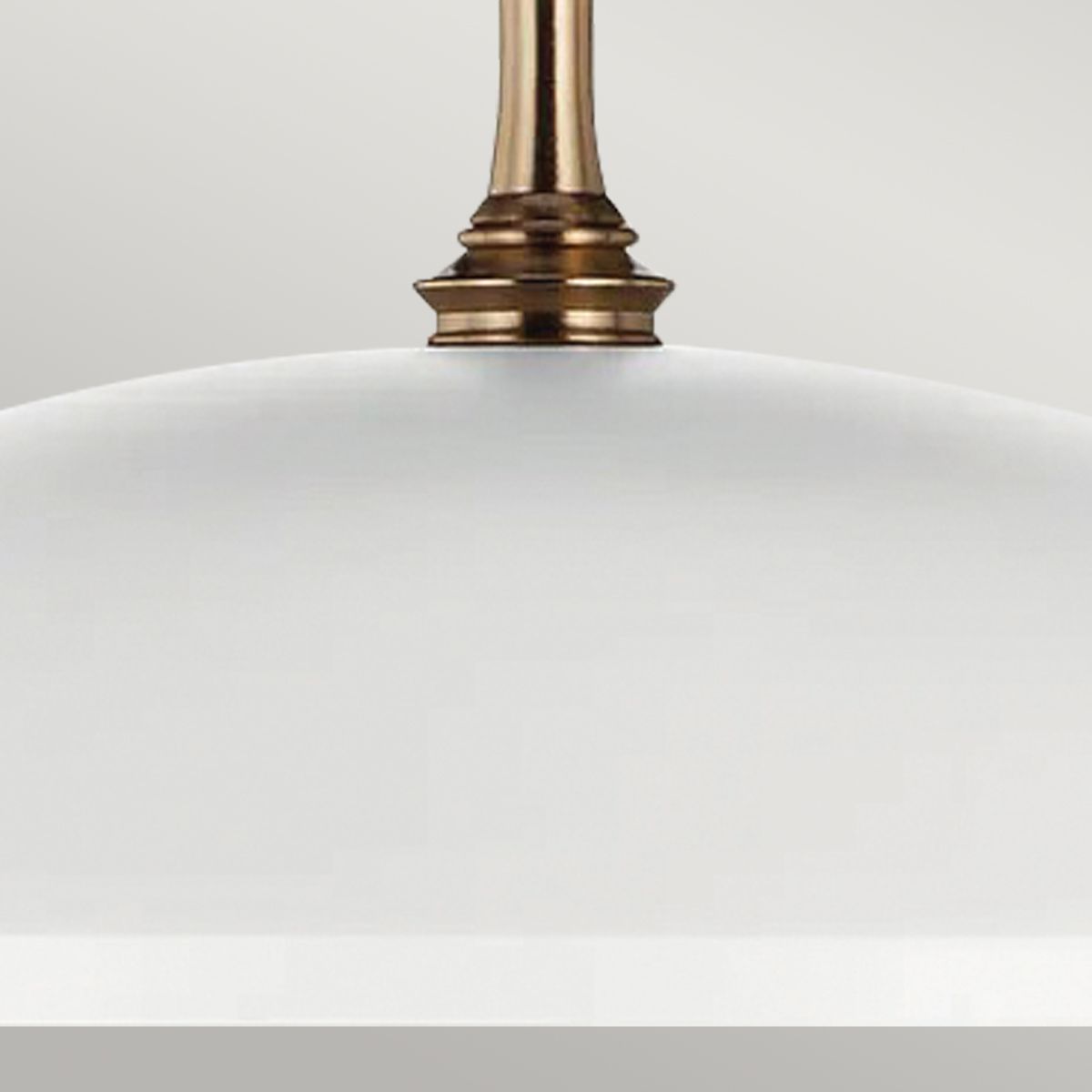 Kichler Delarosa 1 lt Deckenpendelleuchte – Weiß und Champagnerbronze - Elsteadlighting - leuchtengrosshandel24
