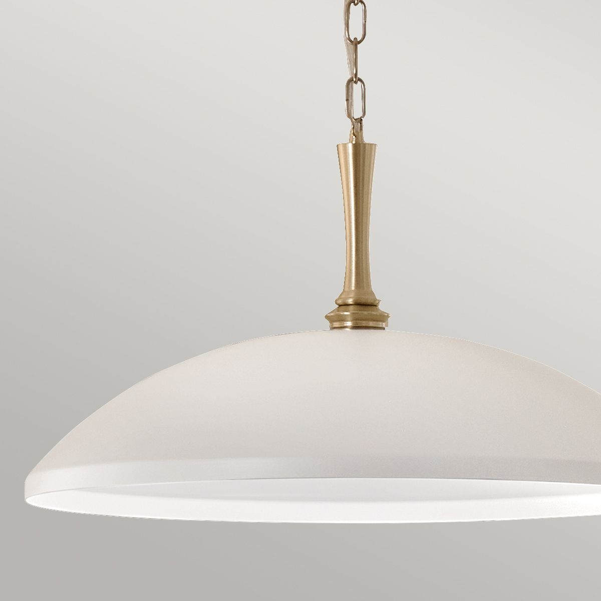 Kichler Delarosa 1 lt Deckenpendelleuchte – Weiß und Champagnerbronze - Elsteadlighting - leuchtengrosshandel24