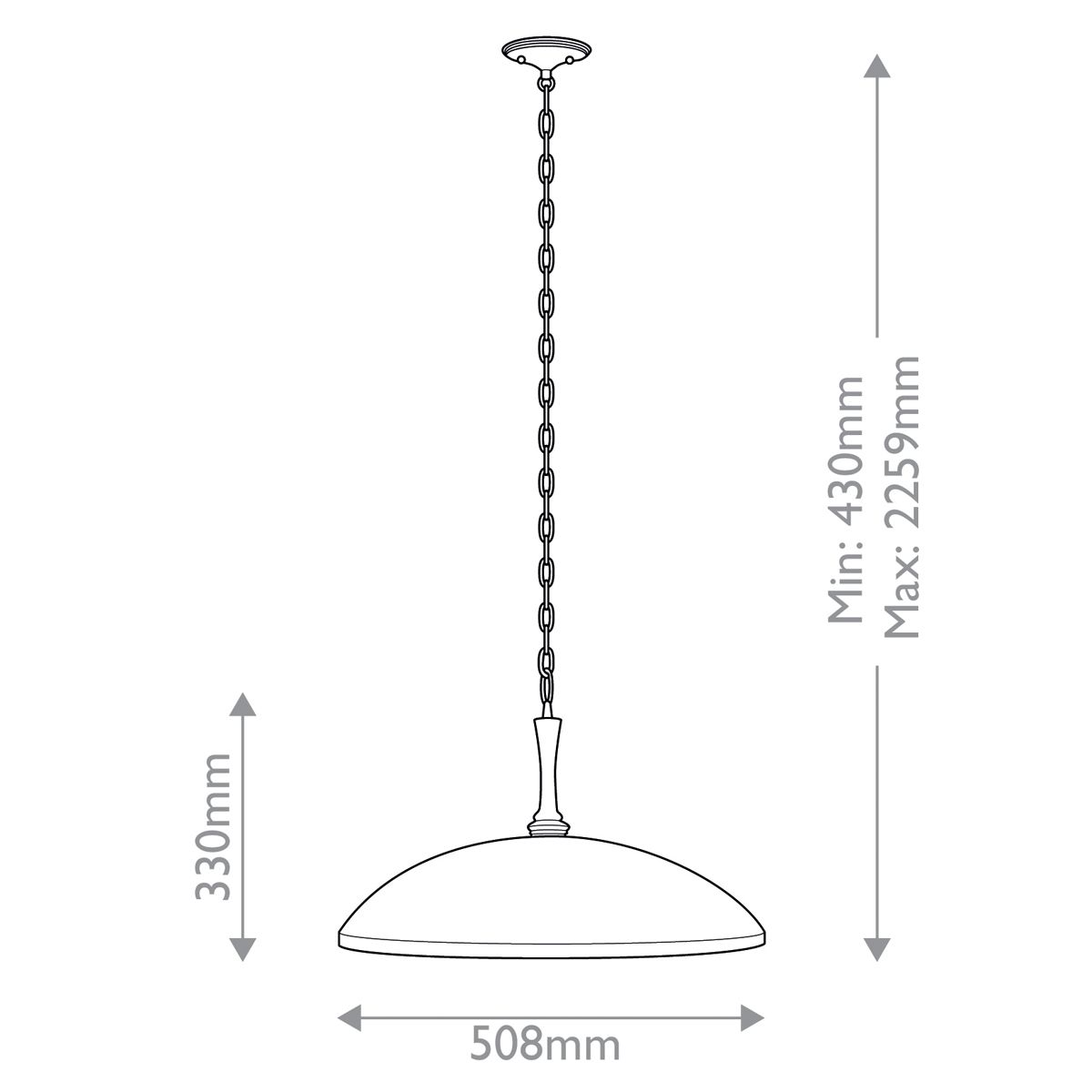 Kichler Delarosa 1 lt Deckenpendelleuchte – Weiß und Champagnerbronze - Elsteadlighting - leuchtengrosshandel24
