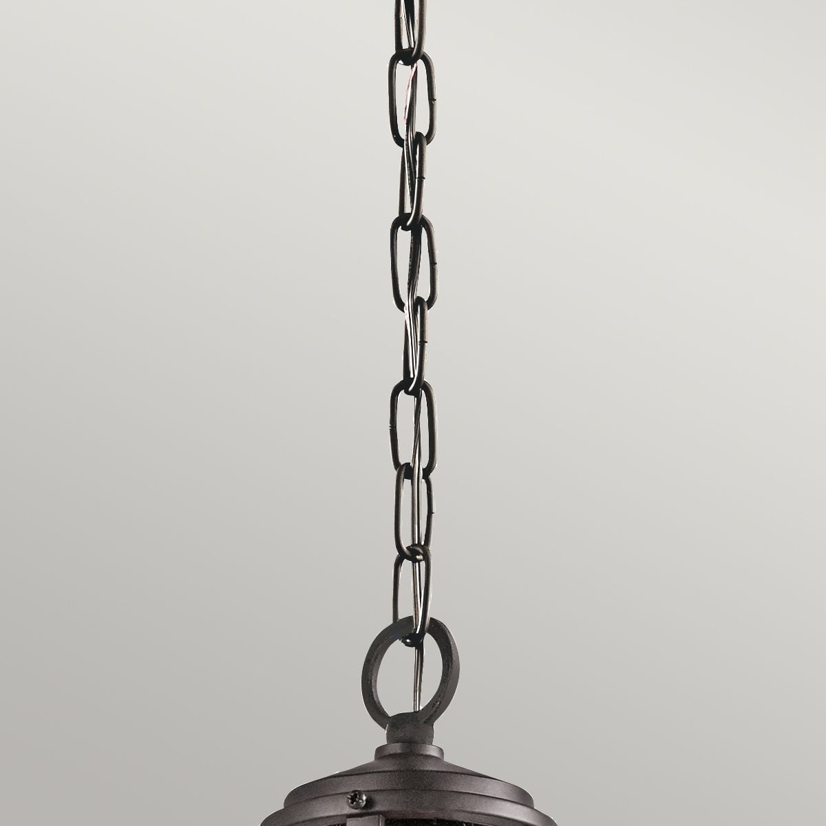 Lyndon 1-flammige kleine Ketten-Hängeleuchte – Architectural Bronze