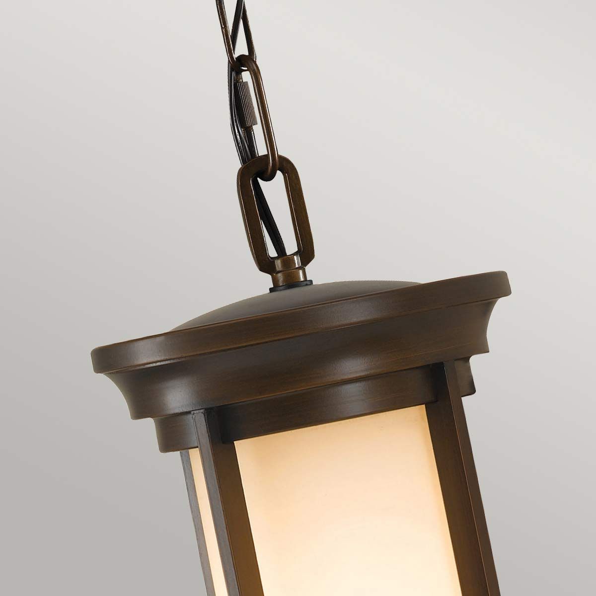 Kleine Kettenlaterne Merrill mit 1 Flamme, Heritage Bronze - Elsteadlighting - FE - MERRILL8 - S