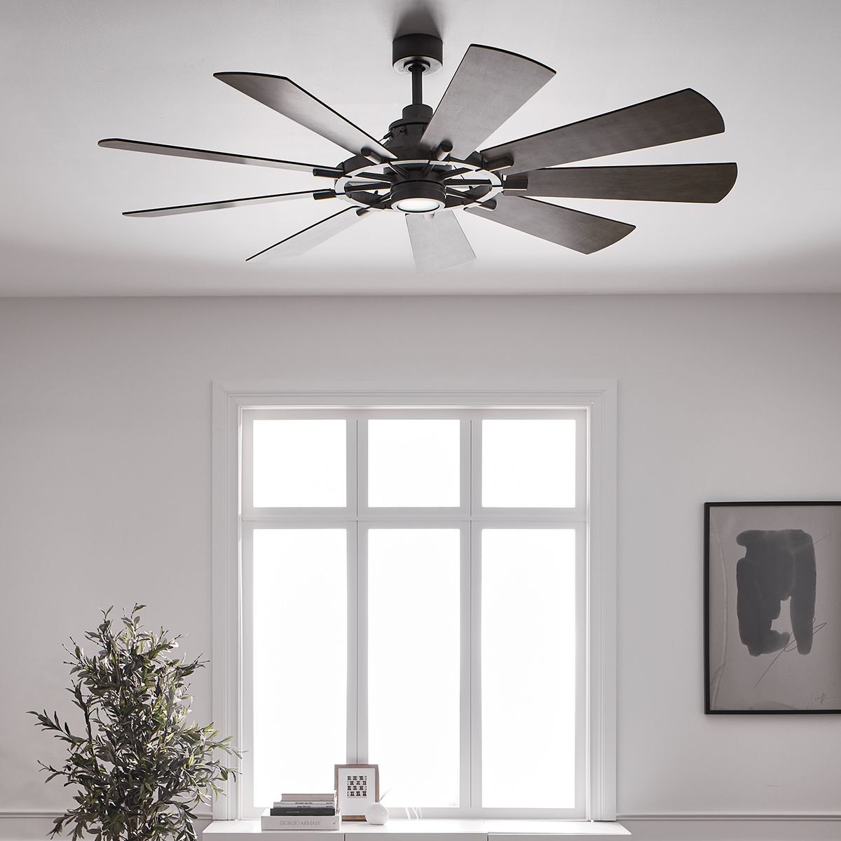 Gentry - 65 Zoll / 165 cm Ventilator - Verwittertes Zink