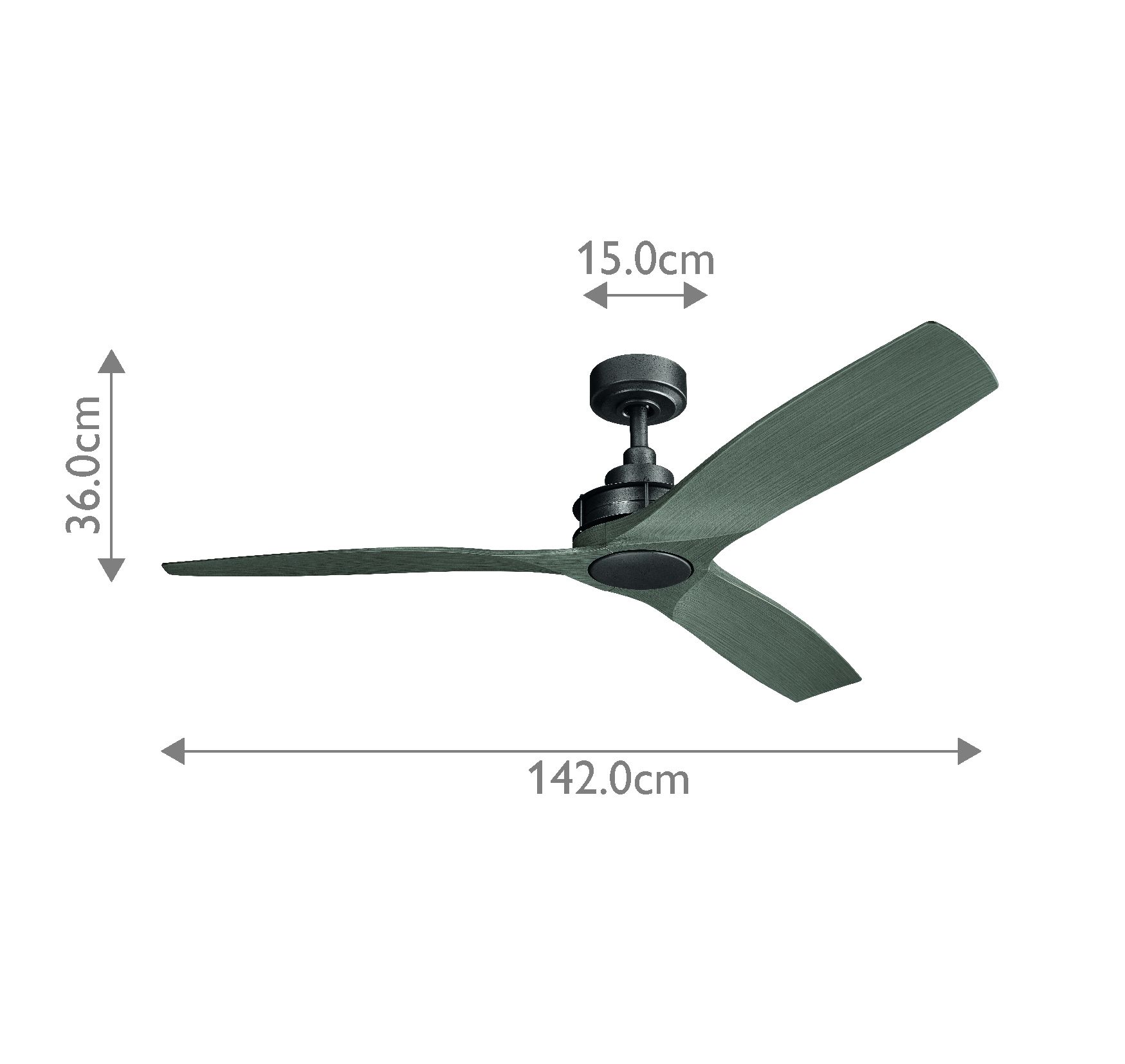 Ried - 56 Zoll / 142 cm Ventilator - Ambosseisen