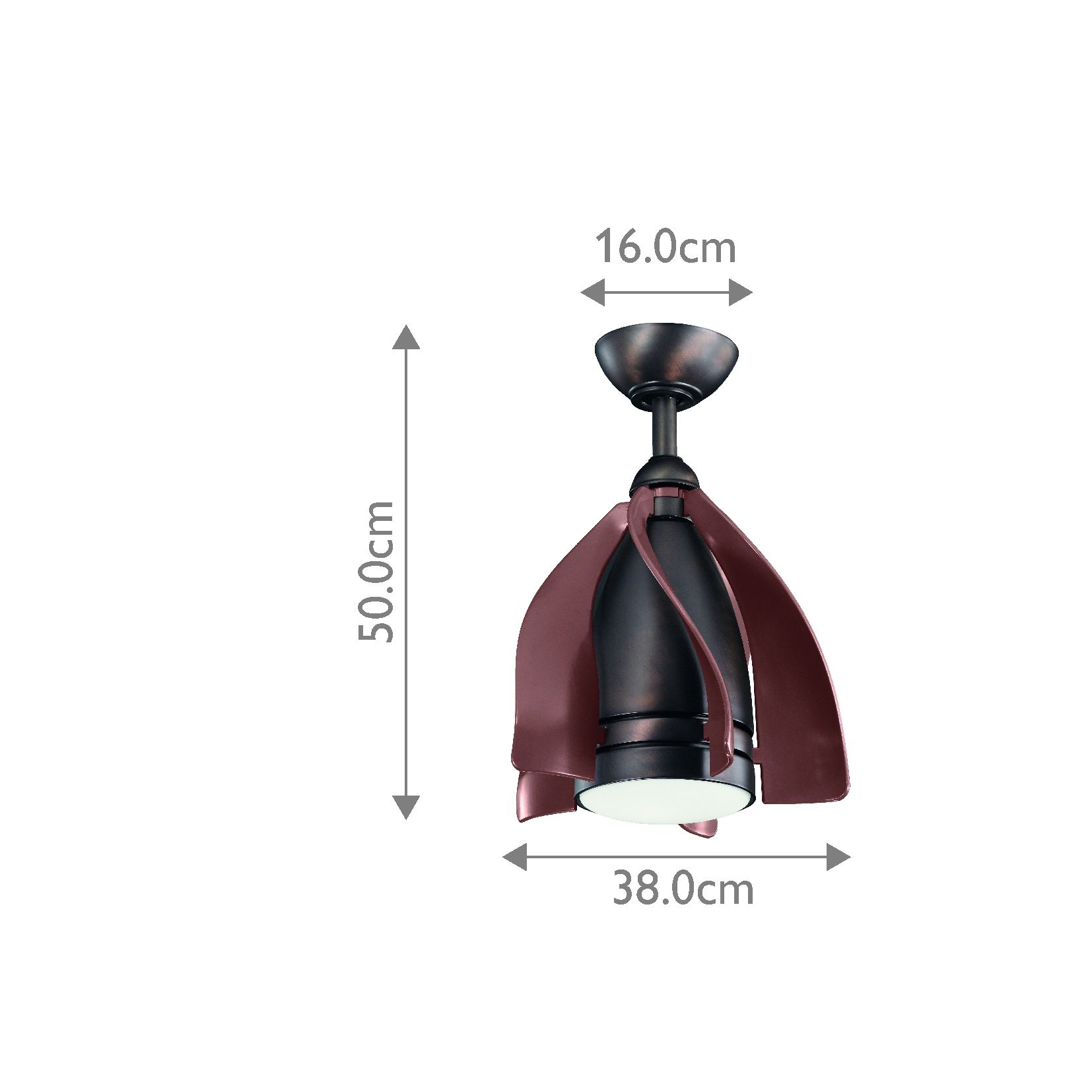 Terna - 15 Zoll / 38 cm Ventilator - Ölgebürstete Bronze
