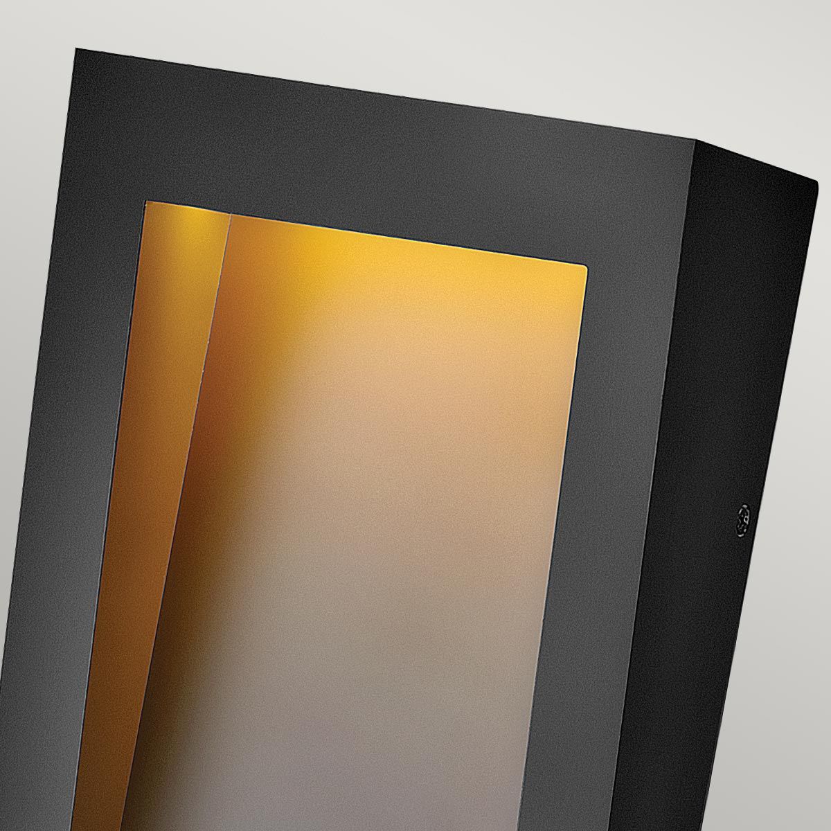 Konische LED - Wandlaterne - Strukturiertes Schwarz, wetterbeständiges Verbundmaterial - Elsteadlighting - HK - TAPER - M - TBK