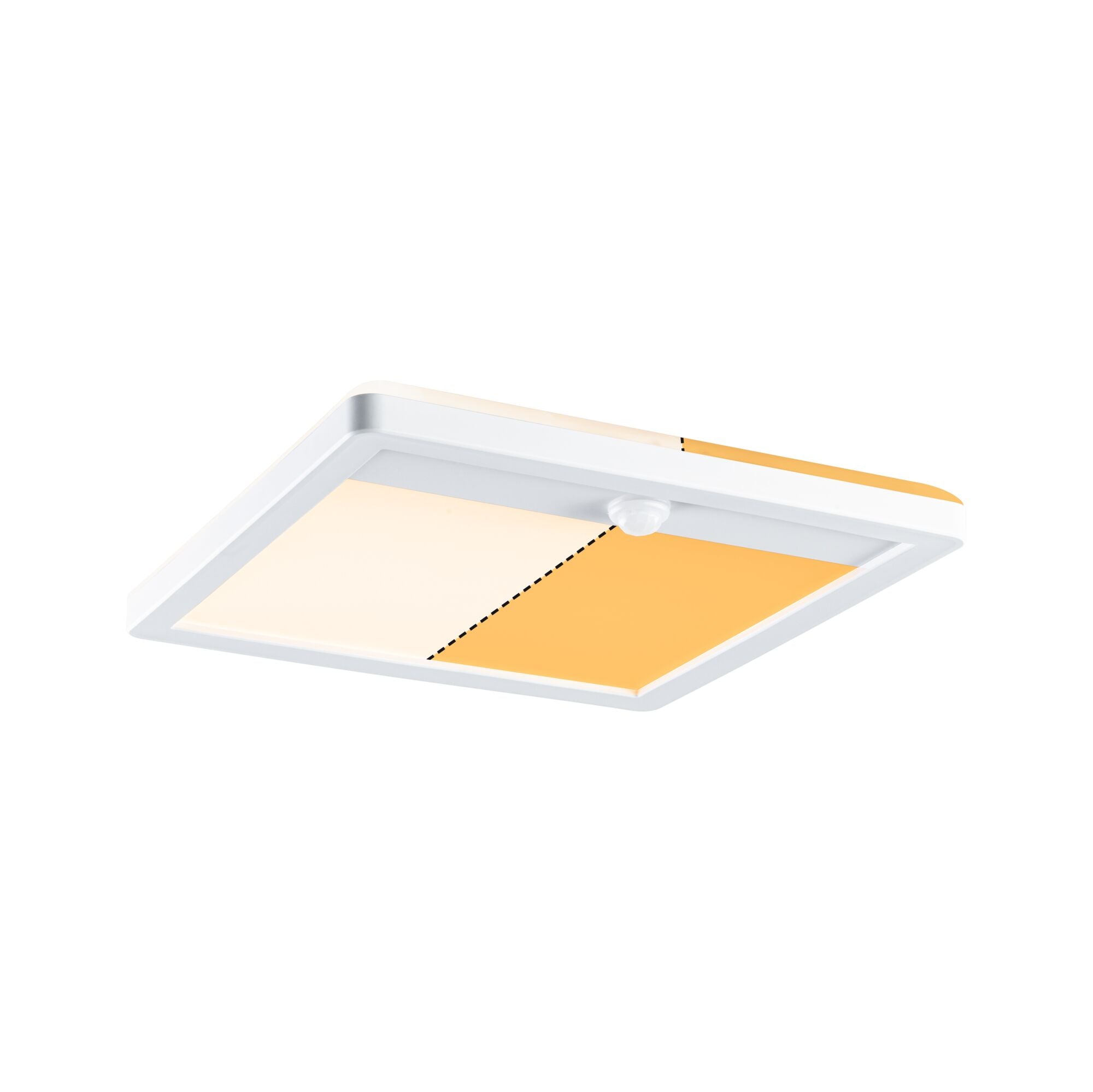 LED Außenpanel Lamina Backlight Bewegungsmelder insektenfreundlich IP44 eckig 250x47mm Tunable Warm 14W 920lm 230V Weiß Kunststoff - Paulmann - 94707