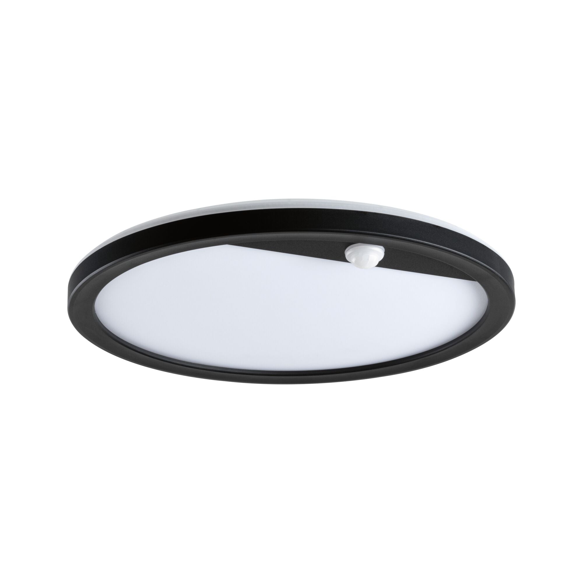 LED Außenpanel Lamina Backlight Bewegungsmelder insektenfreundlich IP44 rund 280mm Tunable Warm 14W 1150lm 230V Schwarz Kunststoff - Paulmann - 94708