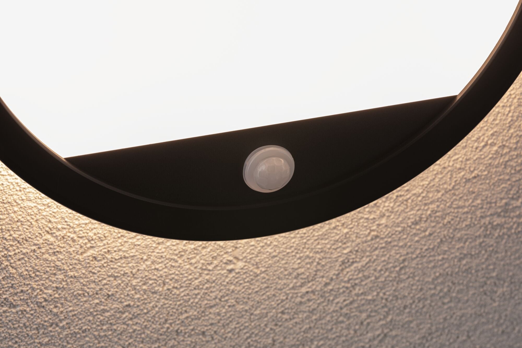 LED Außenpanel Lamina Backlight Bewegungsmelder insektenfreundlich IP44 rund 280mm Tunable Warm 14W 1150lm 230V Schwarz Kunststoff - Paulmann - 94708