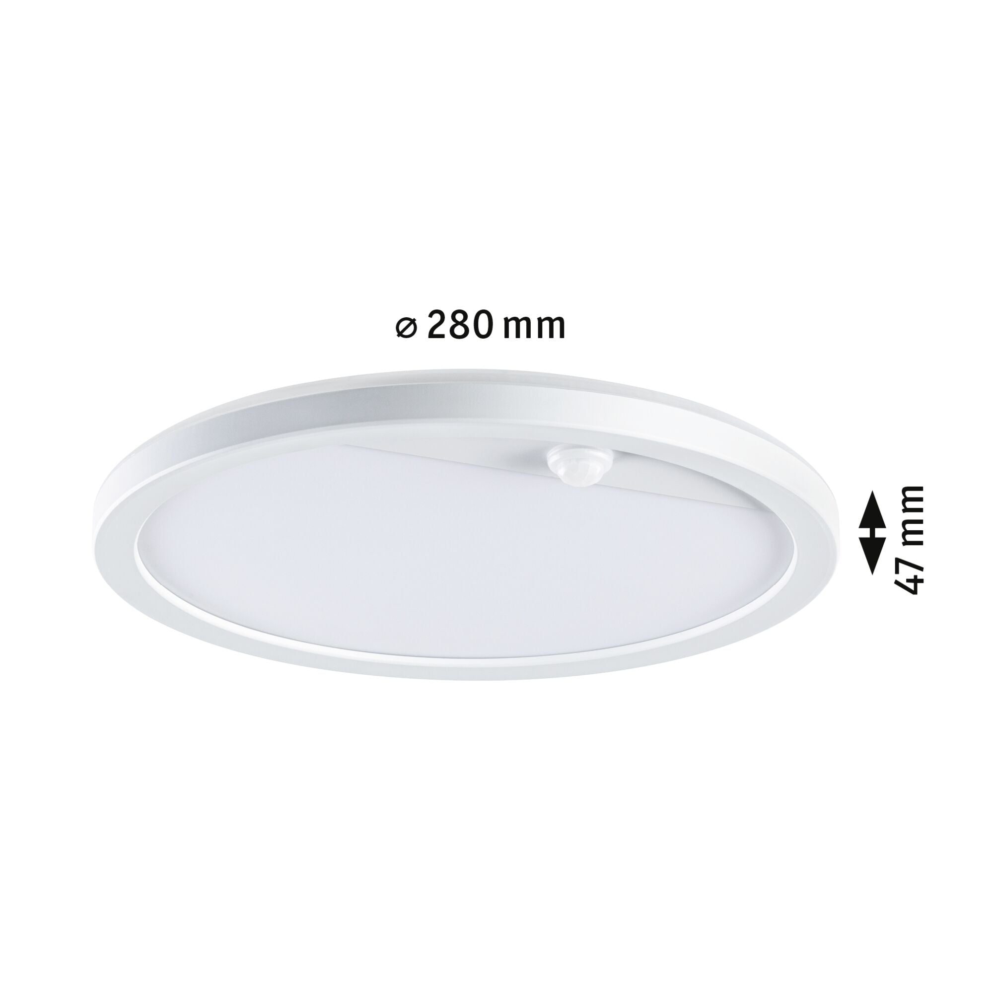 LED Außenpanel Lamina Backlight Bewegungsmelder insektenfreundlich IP44 rund 280mm Tunable Warm 14W 1150lm 230V Weiß Kunststoff - Paulmann - 94706