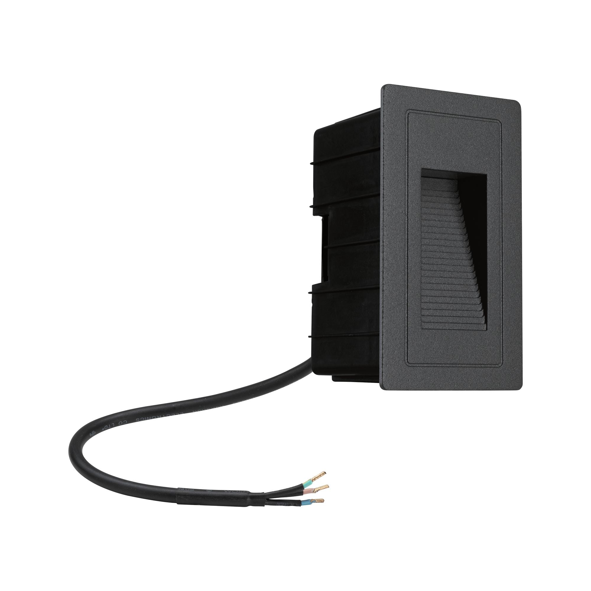 LED Außenwandeinbauleuchte High IP44 eckig 103x58mm 3000K 4W 30lm 230V Schwarz Aluminium - Paulmann - 94382